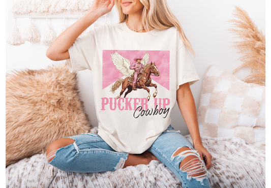 Pucker Up Cowboy Tee